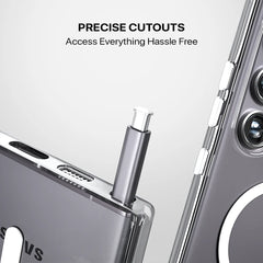 Samsung Anti Yellow MagSafe Transparent Clear Case – 🎁 4 Items Included