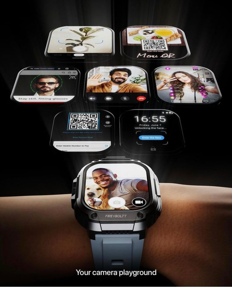 Fire-Boltt Clickk 4g Smart Watch 4/64gb (4g-5g nano sim support)
