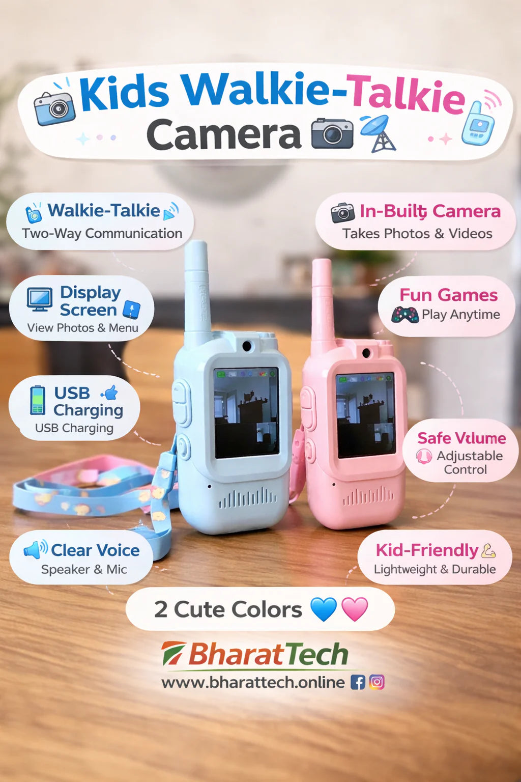 Kids walkie / talkie camera