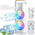 Double Fan Portable AC - 360°Adjustment & USB Powered